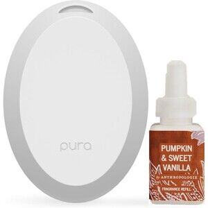 Pura Home Mini Fragrance Diffuser w 1 Scent Refill Pumpkin & Sweet Vanilla